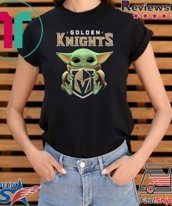 Baby Yoda Hug Golden Knights Unisex T-Shirt