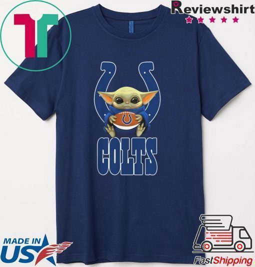 Baby Yoda Hug Indianapolis Colts Ball Logo shirt