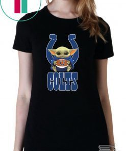 Baby Yoda Hug Indianapolis Colts Ball Logo shirt