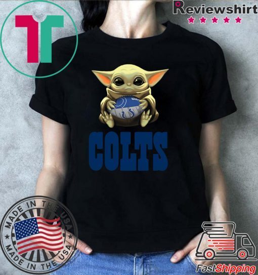 Baby Yoda Hug Indianapolis Colts Shirt