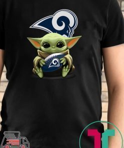 Baby Yoda Hug Los Angeles Rams Tee Shirt