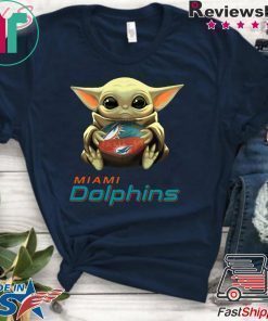 Baby Yoda Hug Miami Dolphins Shirt