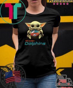 Baby Yoda Hug Miami Dolphins Shirt