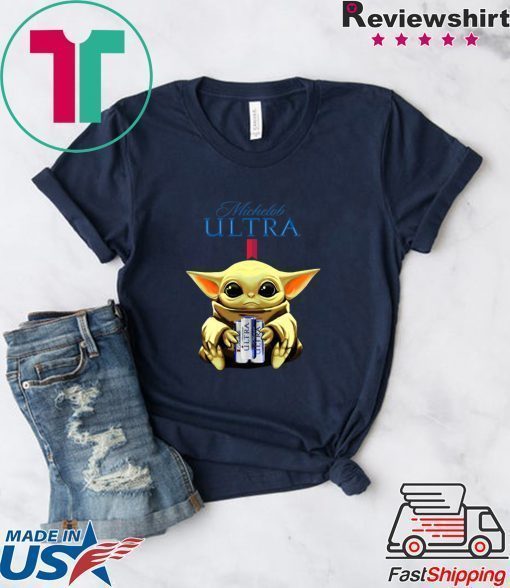 Baby Yoda Hug Michelob Ultra Beer Shirt