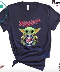 Baby Yoda Hug Minnesota Logo Shirt