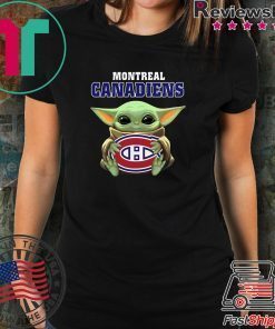 Baby Yoda Hug Montreal Canadiens Shirt