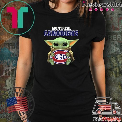 Baby Yoda Hug Montreal Canadiens Shirt