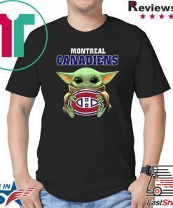 Baby Yoda Hug Montreal Canadiens Shirt