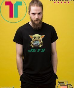 Baby Yoda Hug New York Jets Star Wars Mandalorian Shirt