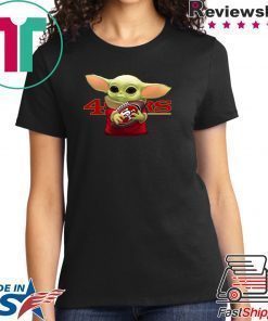 Baby Yoda Hug San Francisco 49ers Shirt