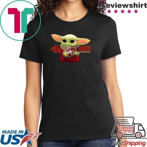 Baby Yoda Hug San Francisco 49ers Shirt