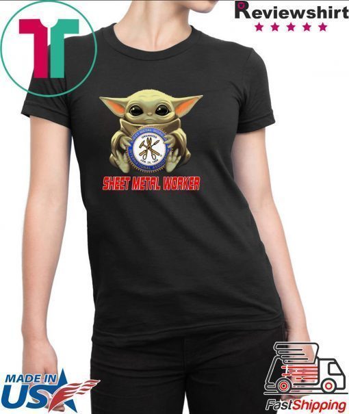 Baby Yoda Hug Sheet Metal Worker Shirt