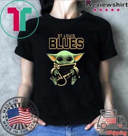 Baby Yoda Hug St Louis Blues Star Wars shirt