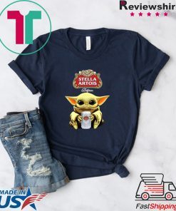 Baby Yoda Hug Stella Artois Beer Shirt