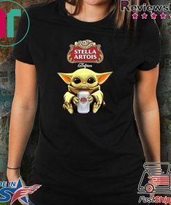 Baby Yoda Hug Stella Artois Beer Shirt