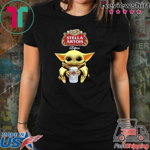 Baby Yoda Hug Stella Artois Beer Shirt