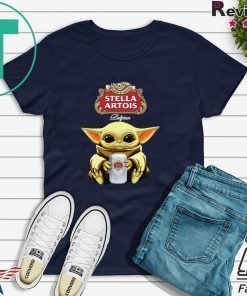 Baby Yoda Hug Stella Artois Beer Star Wars shirt