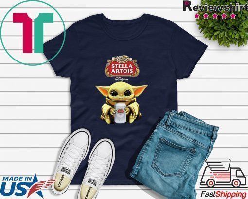 Baby Yoda Hug Stella Artois Beer Star Wars shirt