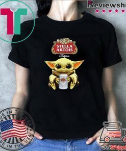 Baby Yoda Hug Stella Artois Beer Star Wars shirt