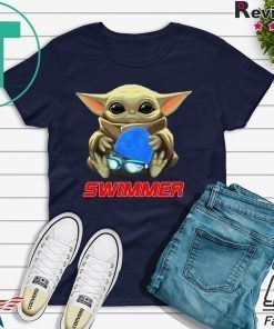 Baby Yoda Hug Swimmer Shirt