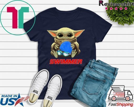 Baby Yoda Hug Swimmer Shirt