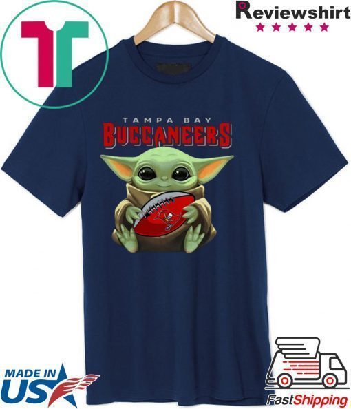 Baby Yoda Hug Tampa Bay Buccaneers Star Wars Mandalorian Shirt