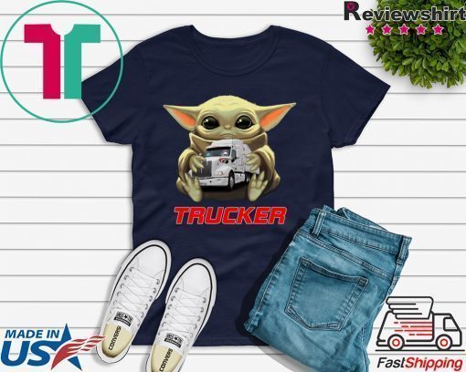 Baby Yoda Hug Trucker Shirt