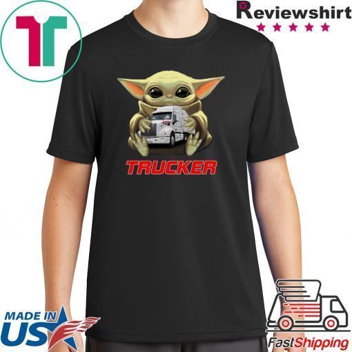 Baby Yoda Hug Trucker Shirt