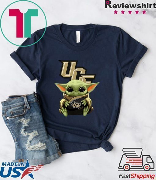 Baby Yoda Hug Ucf Knights Shirt