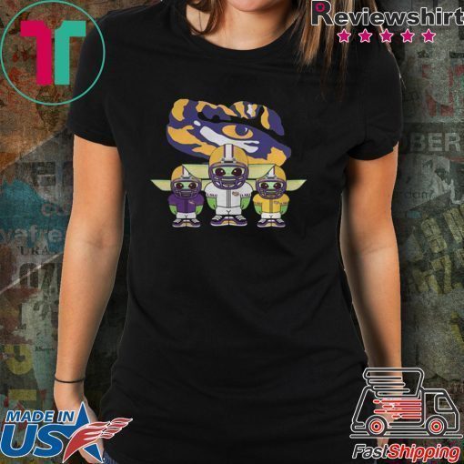 Baby Yoda LSU Tigers shirt