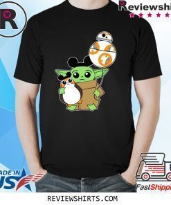 Baby Yoda Mickey Porg T-Shirt