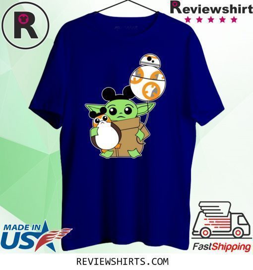 Baby Yoda Mickey Porg T-Shirt