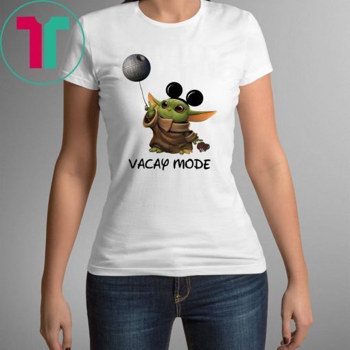 Baby Yoda Mickey mouse Vacay Mode T-Shirt