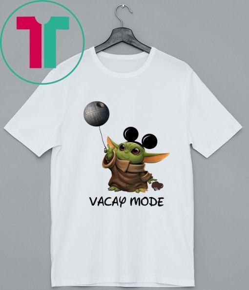 Baby Yoda Mickey mouse Vacay Mode T-Shirt