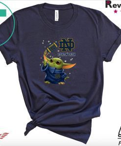 Baby Yoda Notre Dame Fighting Irish shirt