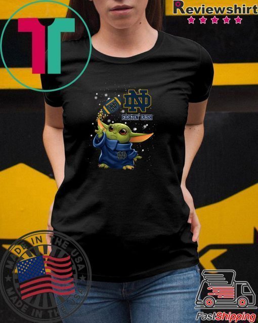 Baby Yoda Notre Dame Fighting Irish shirt