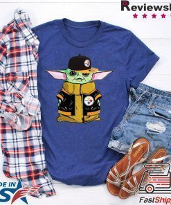 Baby Yoda Steelers player shirt