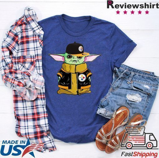 Baby Yoda Steelers player shirt