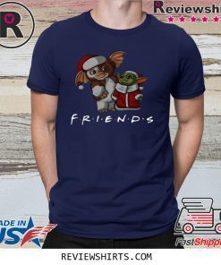 Baby Yoda and Baby Gizmo Santa Friends Christmas Xmas Shirt