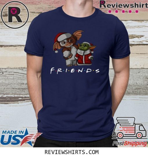 Baby Yoda and Baby Gizmo Santa Friends Christmas Xmas Shirt