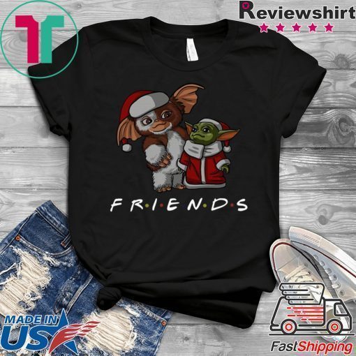 Baby Yoda and Baby Gizmo Santa Friends Christmas shirt