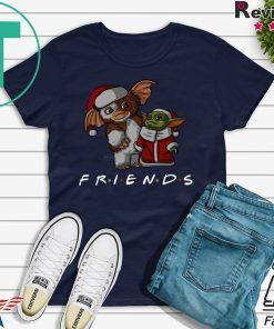 Baby Yoda and Baby Gizmo Santa Friends Christmas shirt