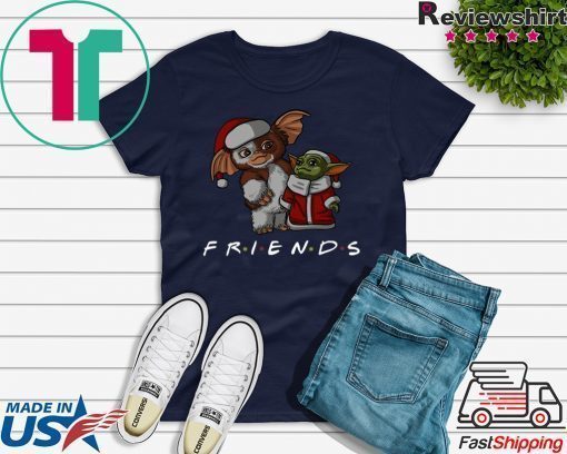 Baby Yoda and Baby Gizmo Santa Friends Christmas shirt