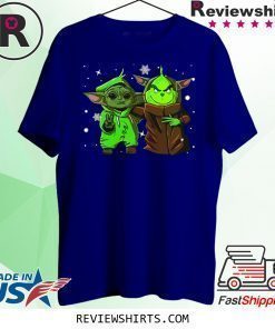 Baby Yoda and Baby Grinch Christmas Tee Shirt