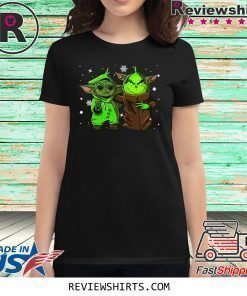 Baby Yoda and Baby Grinch Christmas Tee Shirt