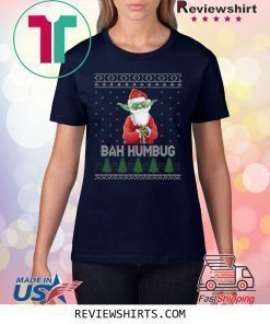 Baby Yoda bah humbug ugly christmas shirt