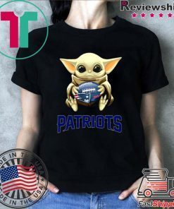 Baby Yoda hold New England Patriots Star Wars shirt