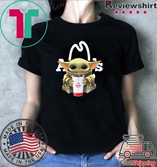 Baby Yoda hug Arby’s shirt