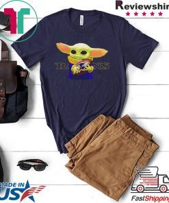 Baby Yoda hug Baltimore Ravens Tee Shirt