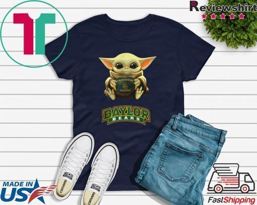 Baby Yoda hug Baylor Bears shirt